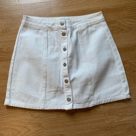 Brandy Melville Dresses & Skirts - Women’s Brandy Melville White denim Skirt